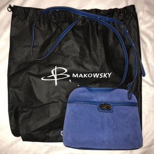 B. Makowsky Suede Crossbody